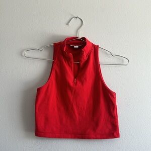 TOPSHOP Red Croptop